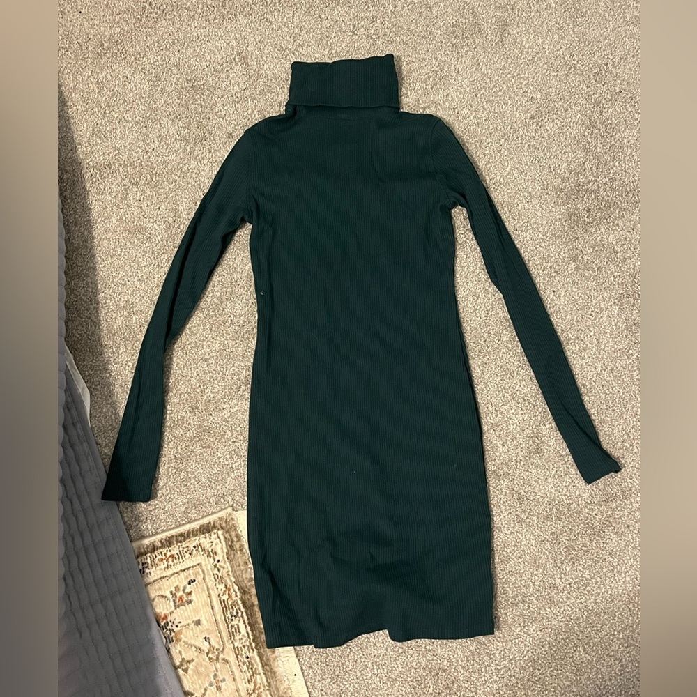 Wild Fable Green Turtleneck Bodycon Dress